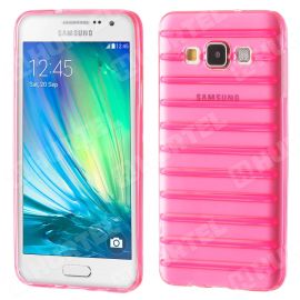 STRIPES Silikónový kryt Samsung Galaxy A3 2015 (A300) ružový