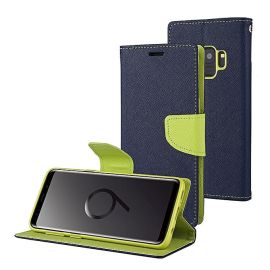 FANCY Peňaženkový Kryt Samsung Galaxy S9 modrý