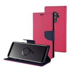 FANCY Peňaženkový Kryt Samsung Galaxy S9 ružový