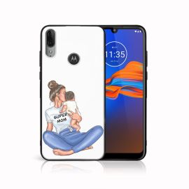 PROTEMIO MY ART szilikon borítás Motorola Moto E6 Plus SUPERMOM (112)