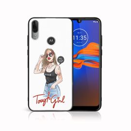 PROTEMIO MY ART szilikon borítás Motorola Moto E6 Plus TOUGH GIRL (131)