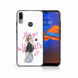 PROTEMIO MY ART szilikon borítás Motorola Moto E6 Plus WHATSUP (132)