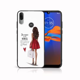 PROTEMIO MY ART szilikon borítás Motorola Moto E6 Plus RED DRESS (137)