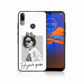 PROTEMIO MY ART szilikon borítás Motorola Moto E6 Plus QUEEN (139)