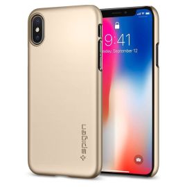 SPIGEN THIN FIT Ultravékony kryt Apple iPhone X / XS champagne gold