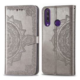 ART Pénztárca borító Huawei Y6p ORNAMENT szürke