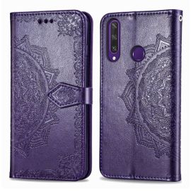 ART Pénztárca huzat Huawei Y6p ORNAMENT lila