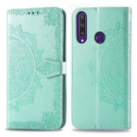 ART Pénztárca huzat Huawei Y6p ORNAMENT zöld