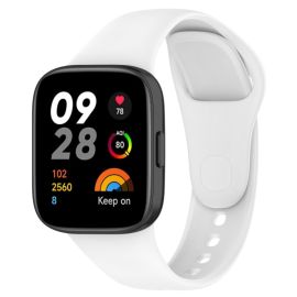 SILICONE Cserélhető szíj Xiaomi Redmihez Watch 3 fehér