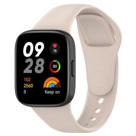 SILICONE Cserélhető szíj Xiaomi Redmihez Watch 3 bézs