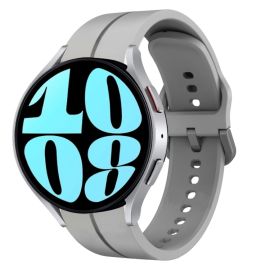 SZILIKON szíj Samsung Galaxy Watch 6 Classic (47mm / 43mm) és Watch 6 (44mm / 40mm) szürke színű