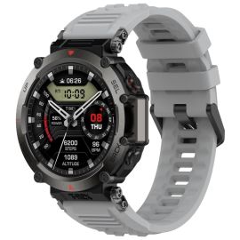 SZILIKON szíj Amazfit T-Rex Ultra szürke színű