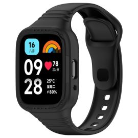 GLACIER Védőtok hevederrel Xiaomi Redmi Watch 3-hoz Aktív fekete