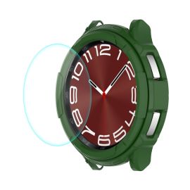 ENKAY TPU FULL BODY Üvegborítás Samsung Galaxy Watch 6 Classic 47mm zöld