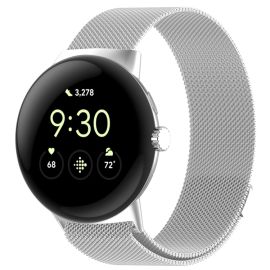 MILANESE Fém szíj Google Pixel-hez Watch 4 45mm / Pixel Watch 3 45mm ezüst