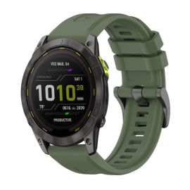 SILICONE Cserélhető szíj Garmin Enduro 3 sötétzöldhöz