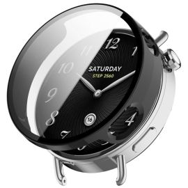 PC FULL COVER Műanyag tok üvegfóliával Xiaomi Watch S4 41mm fekete