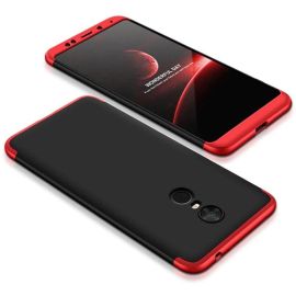 360° Ochranný obal Xiaomi Redmi 5 Plus čierno-červený
