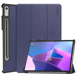 ENKAY LEATHER Flip tok Lenovo Tab P11 Pro Gen2 készülékhez sötétkék