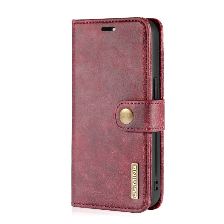 DG.MING Wallet tok 2 Apple iPhone 13 mini piros akciós termékkép 1