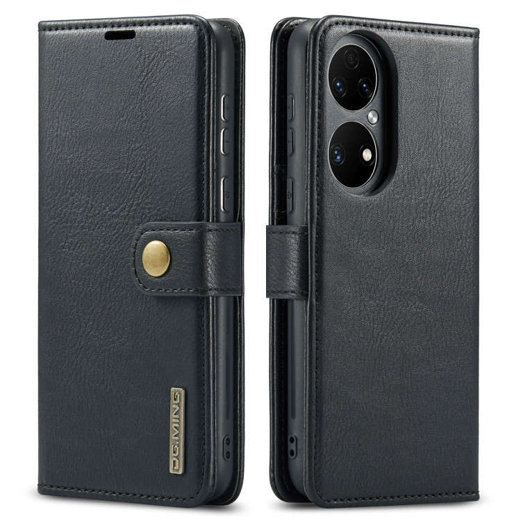 DG.MING Wallet tok 2 az 1-ben Huawei P50 Pro fekete akciós termékkép 1