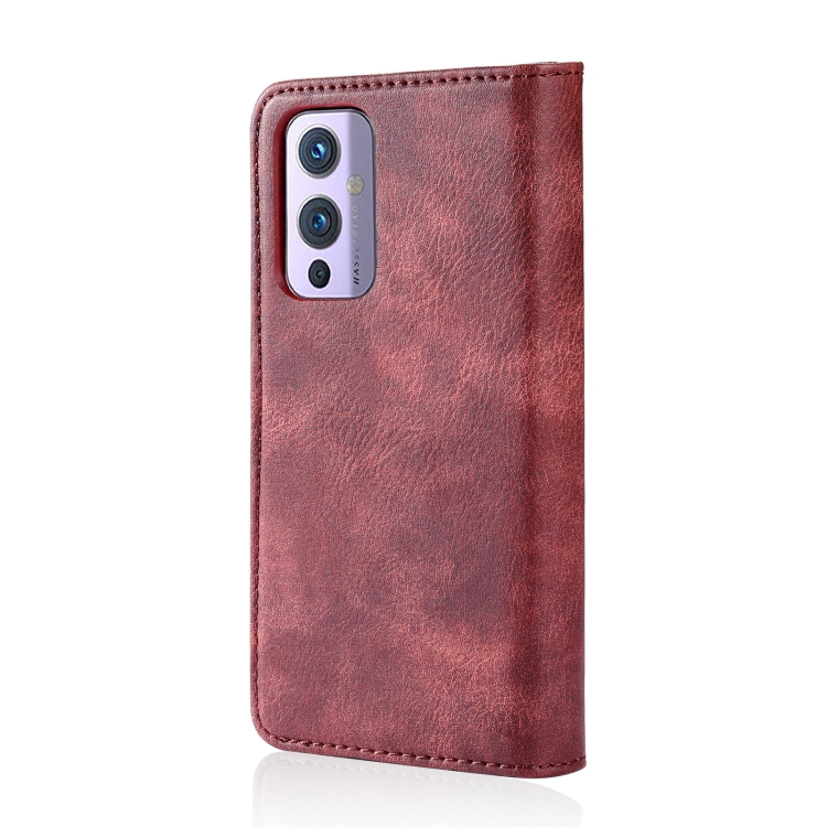DG.MING Pénztárca huzat 2in1 OnePlus 9 piros termék 2. képe