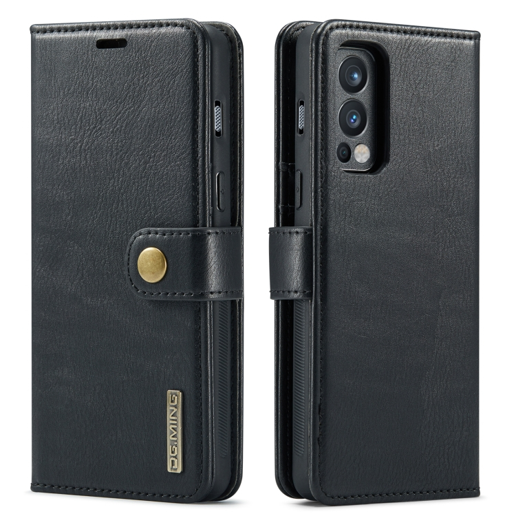 DG.MING Wallet tok 2in1 OnePlus Nord 2 5G fekete akciós termékkép 1