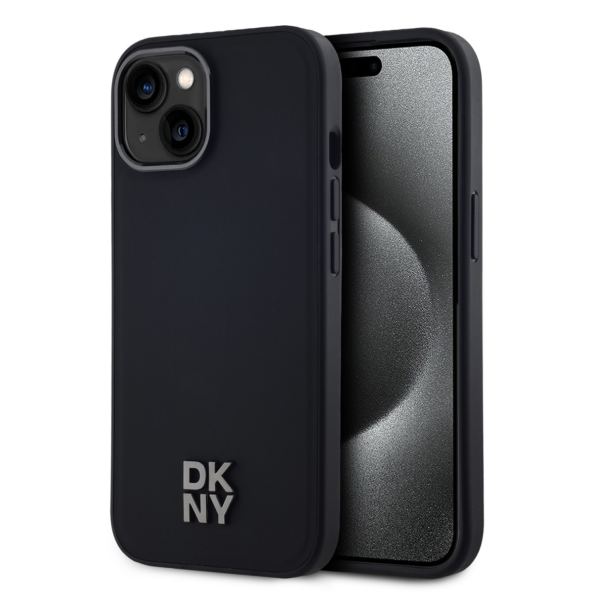 DKNY PU LEATHER Védőburkolat Apple iPhone 14 fekete akciós termékkép 1