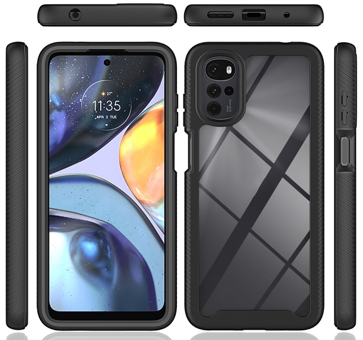 DUAL Kétoldalas burkolat Motorola Moto G22 lila termék 2. képe