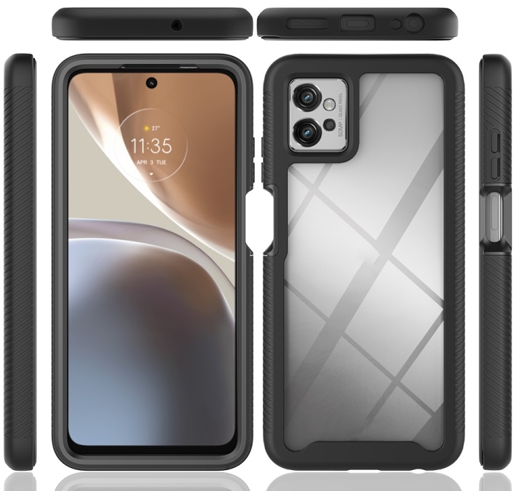 DUAL Kétoldalas borítás Motorola Moto G32 lila termék 2. képe