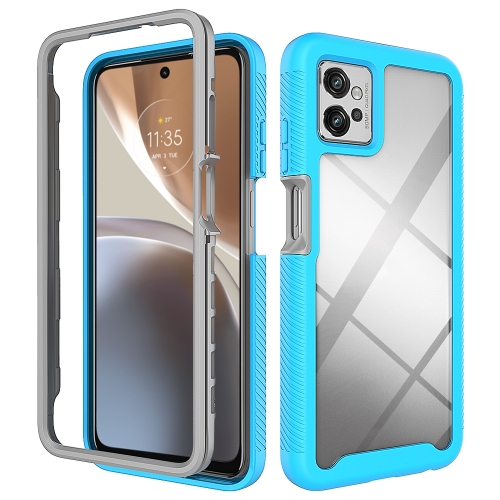 DUAL Kétoldalas burkolat Motorola Moto G32-hez világoskék akciós termékkép 1