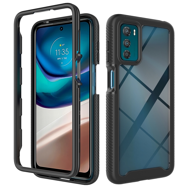 DUAL Kétoldalas burkolat Motorola Moto G42 fekete akciós termékkép 1