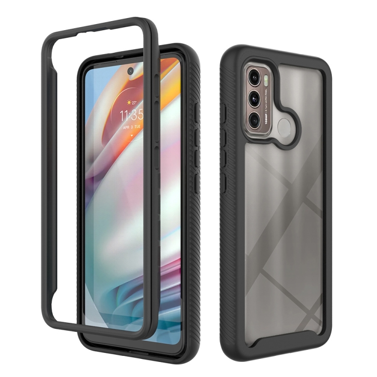 DUAL-HALF Kétoldalas burkolat Motorola Moto G60 fekete akciós termékkép 1