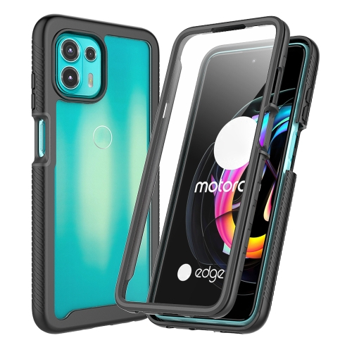 DUAL Kétoldalas borítás Motorola Edge 20 Lite fekete fóliával akciós termékkép 1