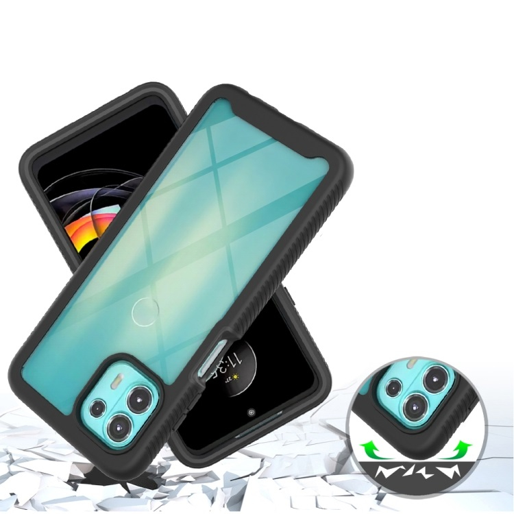 DUAL Kétoldalas burkolat Motorola Edge 20 Lite világoskék fóliával termék 2. képe