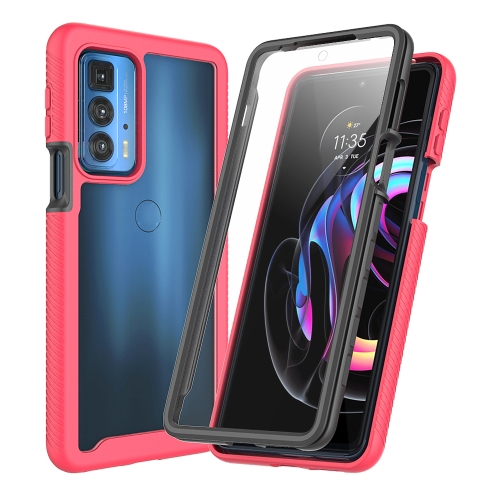 DUAL Kétoldalas borító fóliával Motorola Edge 20 Pro rózsaszín akciós termékkép 1