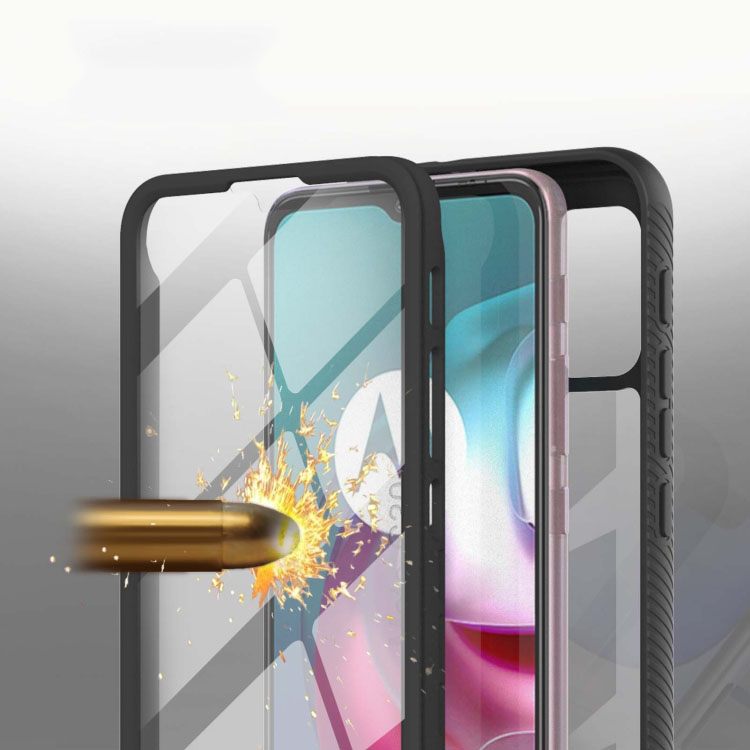 DUAL Kétoldalas borítás Motorola Moto G10 / G20 / G30 fekete fóliával termék 2. képe