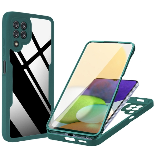 DUAL Kétoldalas burkolat Samsung Galaxy A22 zöld fóliával akciós termékkép 1