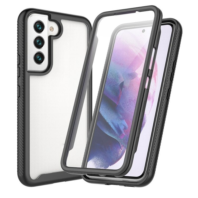 DUAL Kétoldalas burkolat Samsung Galaxy S22 Plus 5G fekete fóliával akciós termékkép 1