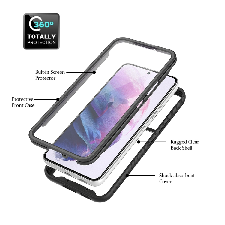 DUAL Kétoldalas burkolat fóliával Samsung Galaxy S22 Plus 5G kék termék 2. képe