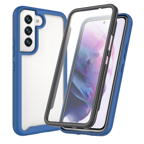 DUAL Kétoldalas burkolat fóliával Samsung Galaxy S22 Plus 5G kék akciós termékkép 1