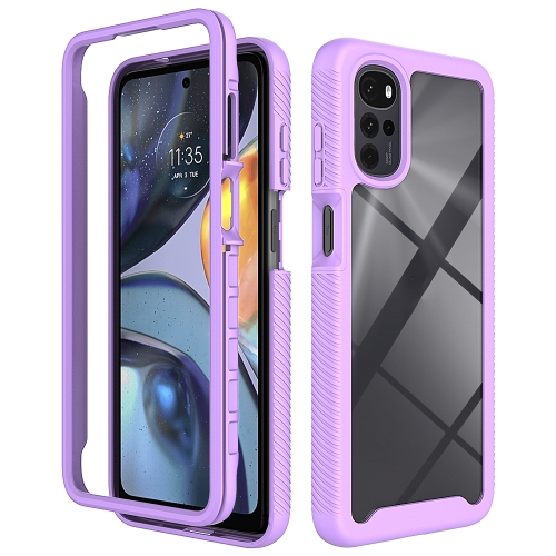 DUAL Kétoldalas burkolat Motorola Moto G22 lila akciós termékkép 1