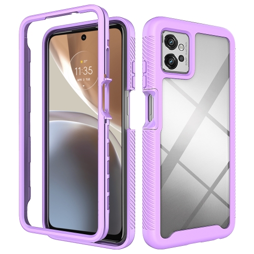 DUAL Kétoldalas borítás Motorola Moto G32 lila akciós termékkép 1
