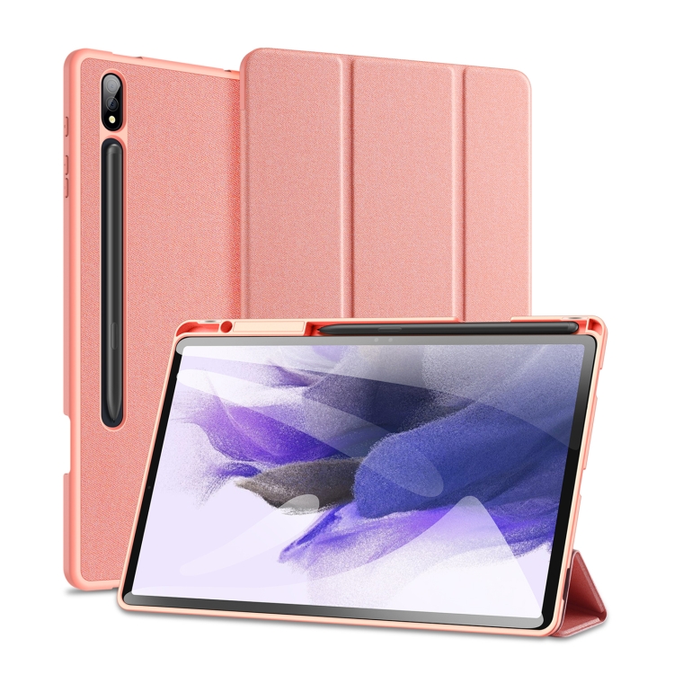 DUX DOMO Samsung Galaxy Tab S9+ flip tok rózsaszín termék 2. képe