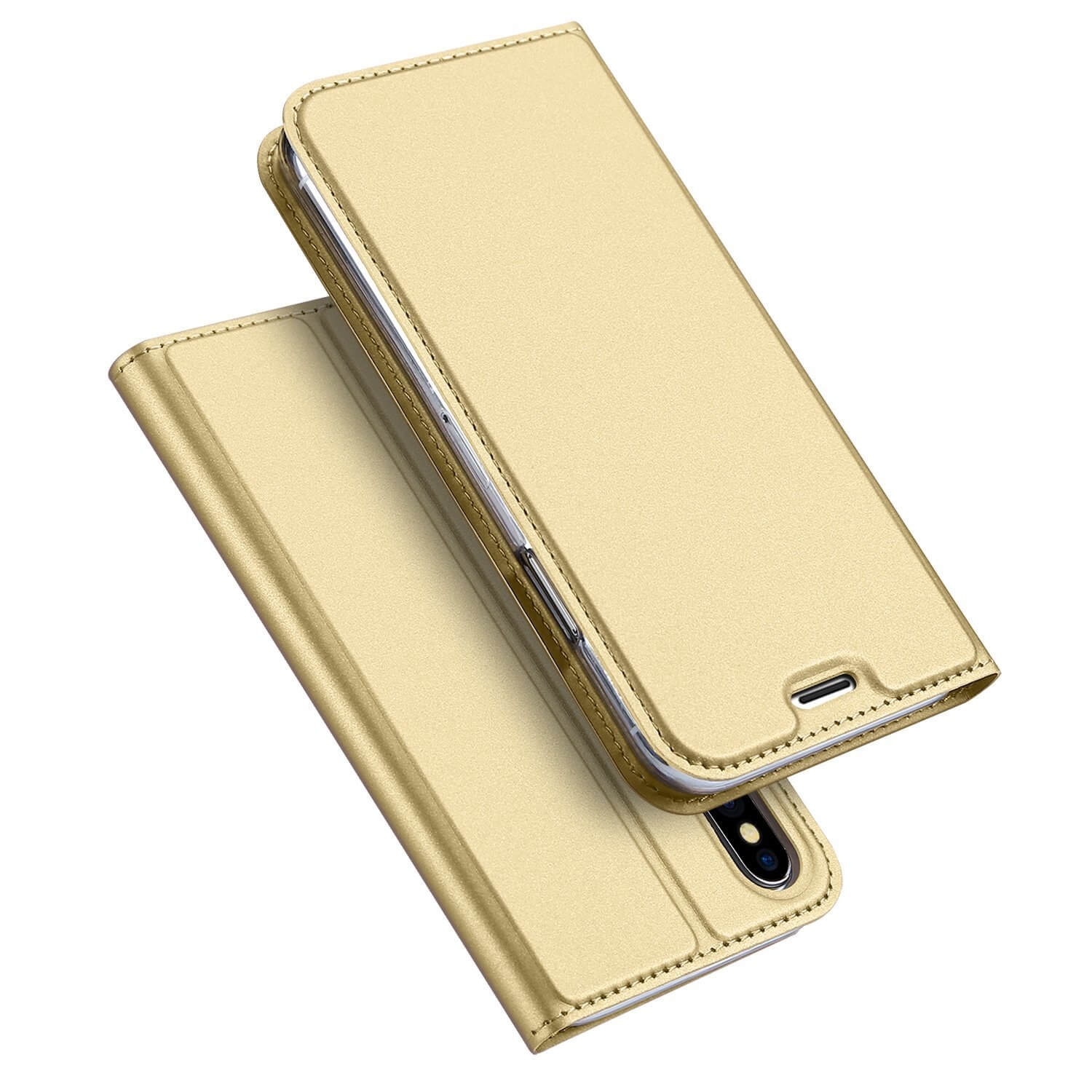 DUX könyves tok Apple iPhone XS Max arany akciós termékkép 1
