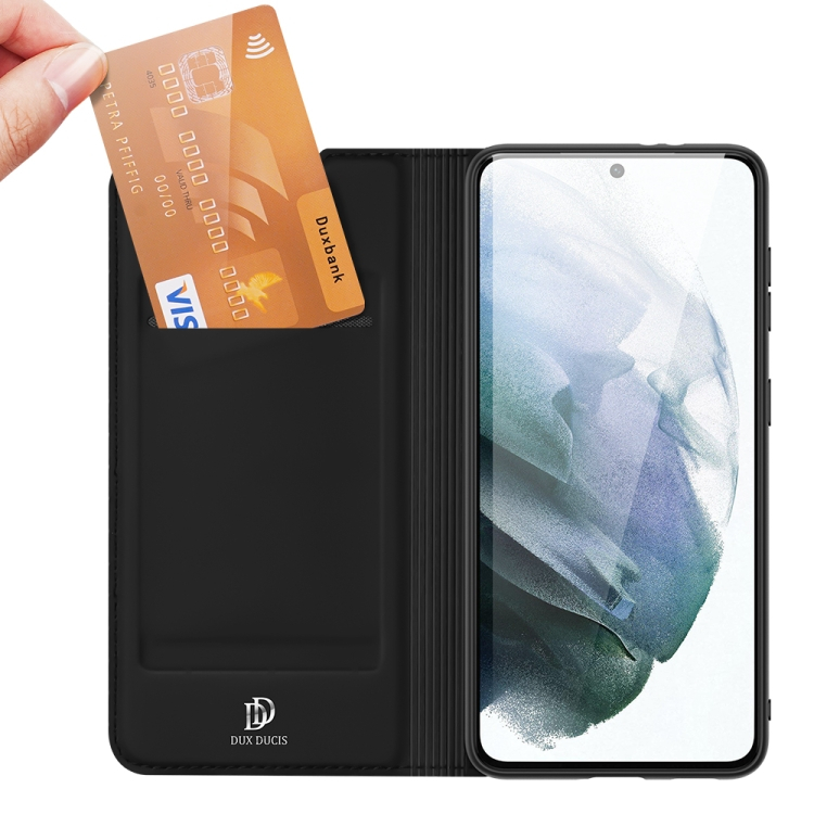 DUX Wallet tok Samsung Galaxy S21 FE 5G fekete termék 2. képe