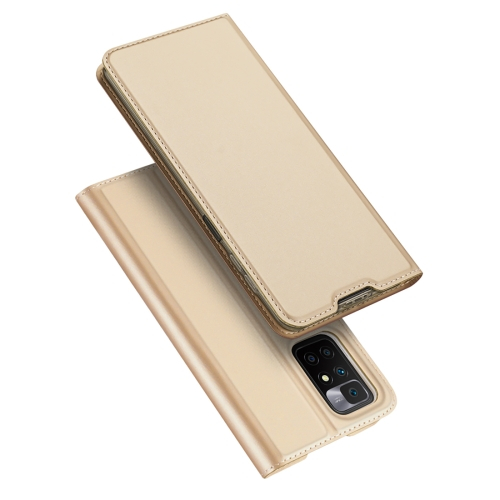 DUX pénztárca huzat Xiaomi Redmi 10 / Redmi 10 2022 arany akciós termékkép 1