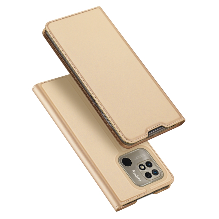 DUX pénztárca huzat Xiaomi Redmi 10C arany akciós termékkép 1