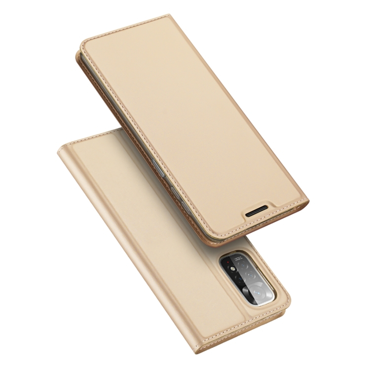DUX pénztárca huzat Xiaomi Redmi Note 11 / Note 11S arany akciós termékkép 1