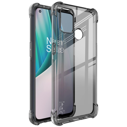 IMAK Védő szilikon borítás + fólia OnePlus Nord N100 fekete akciós termékkép 1